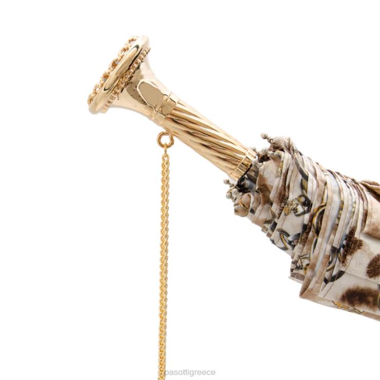 ομπρέλα | PASOTTI 257 58002-6 p12 - πτυσσόμενη ομπρέλα με λεοπάρ αποτύπωμα και αλυσίδες 2N6B8587 γυναίκες